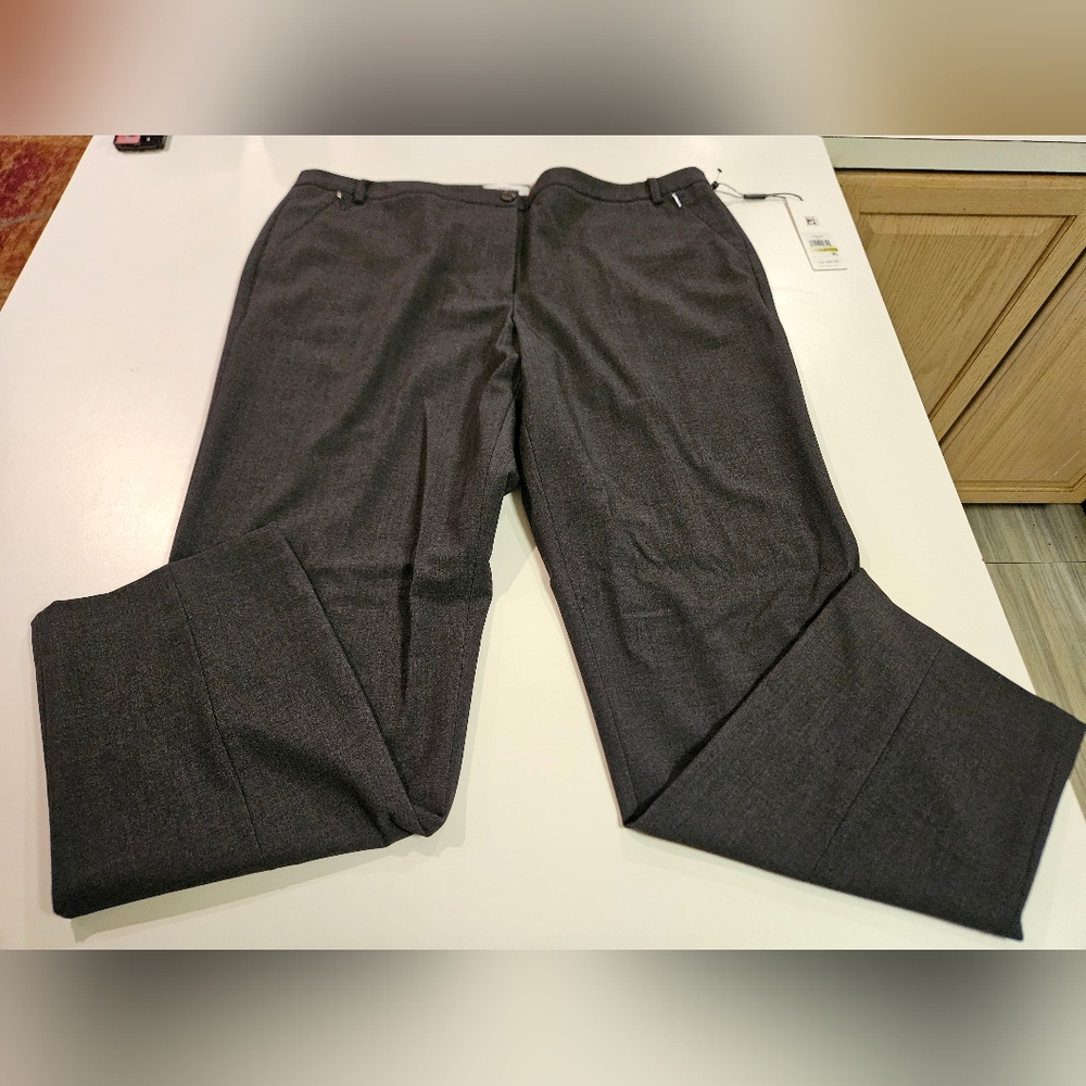 Womens SIZE 14 CALVIN KLEIN NWT GREY DRESS PANTS